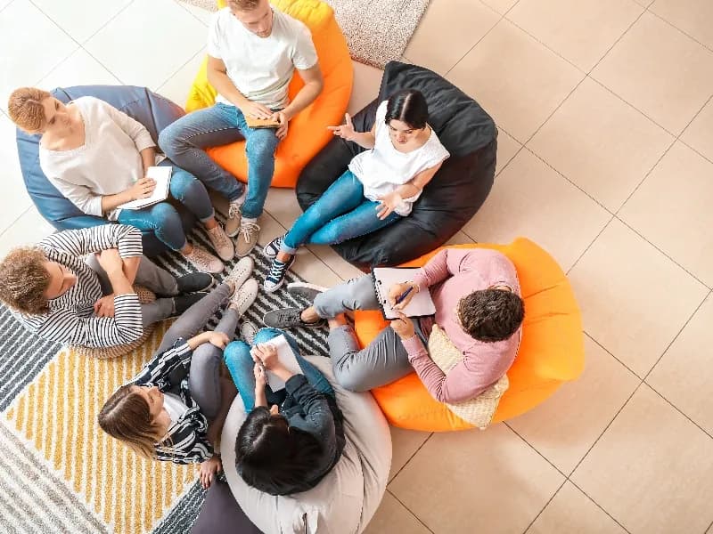 Team participating in a training session